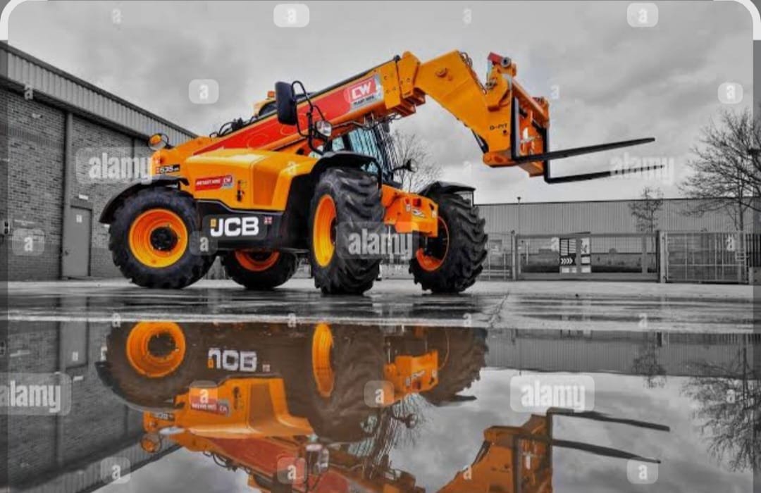 TELESCOPIC HANDLER WITH STABILISERS